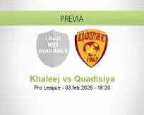Pronóstico Khaleej Quadisiya (03 febrero 2026)