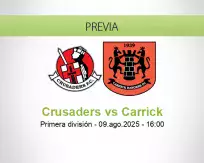 Pronóstico Crusaders Carrick (09 agosto 2025)
