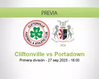 Pronóstico Cliftonville Portadown (27 septiembre 2025)