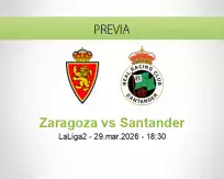Zaragoza vs Santander