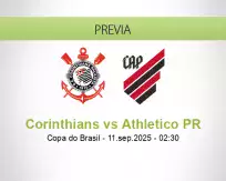 Pronóstico Corinthians Athletico PR (10 septiembre 2025)