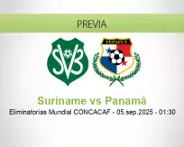 Pronóstico Suriname Panamá (04 septiembre 2025)