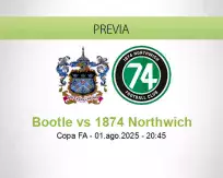 Pronóstico Bootle 1874 Northwich (01 agosto 2025)