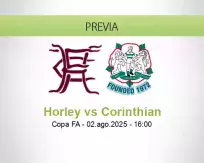 Pronóstico Horley Corinthian (02 agosto 2025)