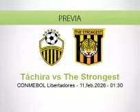Pronóstico Táchira The Strongest (11 febrero 2026)