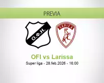 Pronóstico OFI Larissa (28 febrero 2026)