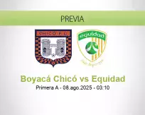 Pronóstico Boyacá Chicó Equidad (08 agosto 2025)