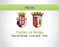 Caldas vs Braga
