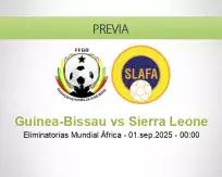 Pronóstico Guinea-Bissau Sierra Leone (04 septiembre 2025)