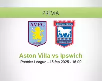 Pronóstico Aston Villa Ipswich (15 febrero 2025)