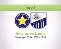 Pronóstico Asteras Lamia (03 febrero 2025)