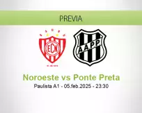 Pronóstico Noroeste Ponte Preta (05 febrero 2025)