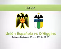 Unión Española vs O'Higgins