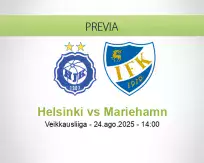 Pronóstico Helsinki Mariehamn (24 agosto 2025)