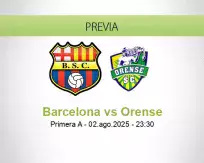 Pronóstico Barcelona Orense (02 agosto 2025)