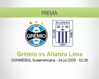 Pronóstico Grêmio Alianza Lima (24 julio 2025)
