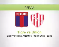 Pronóstico Tigre Unión (03 febrero 2025)