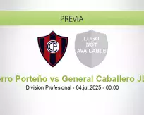 Pronóstico Cerro Porteño General Caballero JLM (05 julio 2025)