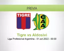 Pronóstico Tigre Aldosivi (30 septiembre 2022)