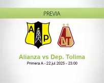 Pronóstico Alianza Dep. Tolima (22 julio 2025)