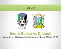 Pronóstico South Sudan Djibouti (29 marzo 2026)