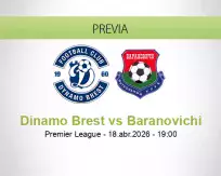 Pronóstico Dinamo Brest Baranovichi (18 abril 2026)