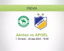 Pronóstico Akritas APOEL (20 septiembre 2025)