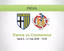 Pronóstico Parma Cremonese (21 marzo 2026)