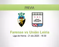 Pronóstico Farense União Leiria (21 diciembre 2025)