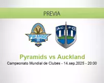 Pronóstico Pyramids Auckland (14 septiembre 2025)