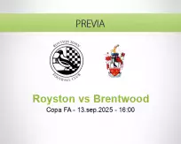 Pronóstico Royston Brentwood (13 septiembre 2025)