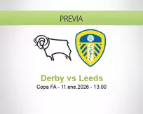 Pronóstico Derby Leeds (11 enero 2026)