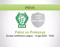 Pronóstico Paksi Polessya (14 agosto 2025)