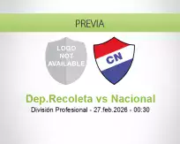 Dep.Recoleta vs Nacional