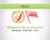 Pronóstico Widzew Łódź Cracovia (20 febrero 2026)