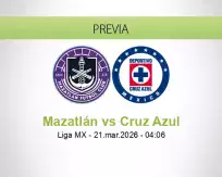Mazatlán vs Cruz Azul