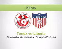Pronóstico Túnez Liberia (04 septiembre 2025)