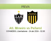 Pronóstico Atl. Mineiro Peñarol (23 abril 2024)