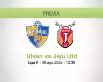 Pronóstico Ulsan Jeju Utd (09 agosto 2025)