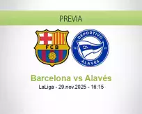 Pronóstico Barcelona Alavés (29 noviembre 2025)