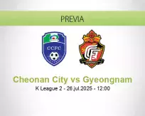Pronóstico Cheonan City Gyeongnam (26 julio 2025)
