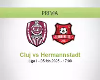 Pronóstico Cluj Hermannstadt (05 febrero 2025)