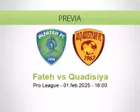 Pronóstico Fateh Quadisiya (01 febrero 2025)