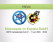 Eslovaquia vs España Sub21