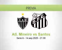 Pronóstico Atl. Mineiro Santos (14 septiembre 2025)