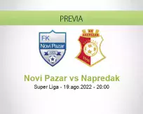 Pronóstico Novi Pazar Napredak (19 agosto 2022)