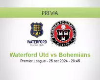 Pronóstico Waterford Utd Bohemians (25 octubre 2024)