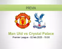 Pronóstico Man Utd Crystal Palace (02 febrero 2025)