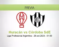 Pronóstico Huracán Córdoba SdE (28 octubre 2024)