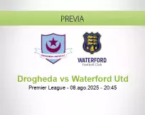 Pronóstico Drogheda Waterford Utd (08 agosto 2025)